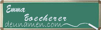 Emma Boecherer Visitenkarte